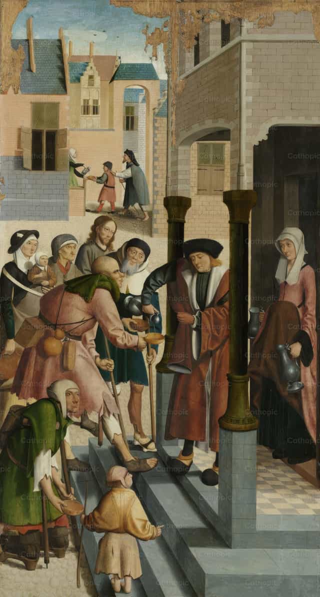 Ang Pitong Gawa ng Awa. 2 – Pawiin ang uhaw ng nauuhaw - Mga Catholic stock image - Larawan ni Restored Christian Art