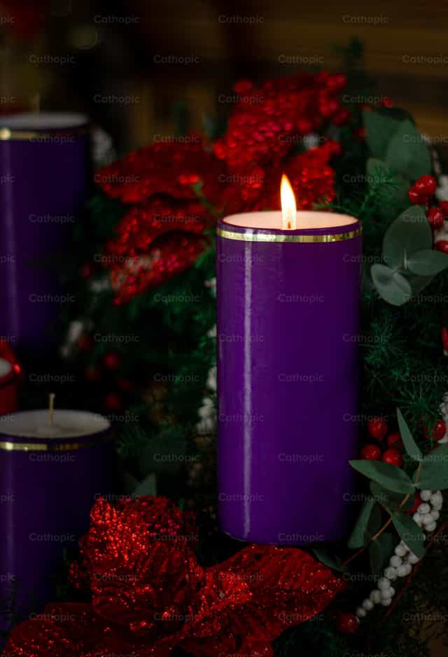 1e zondag van de Advent - Katholieke stockfoto's