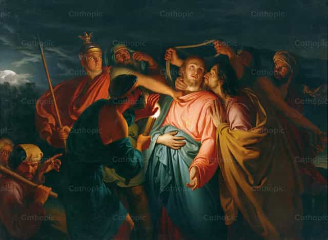 犹大的亲吻 - 天主教图库图片 - 摄影： Restored Christian Art