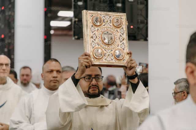 Evangelienbuch - Katholische Stockfotos