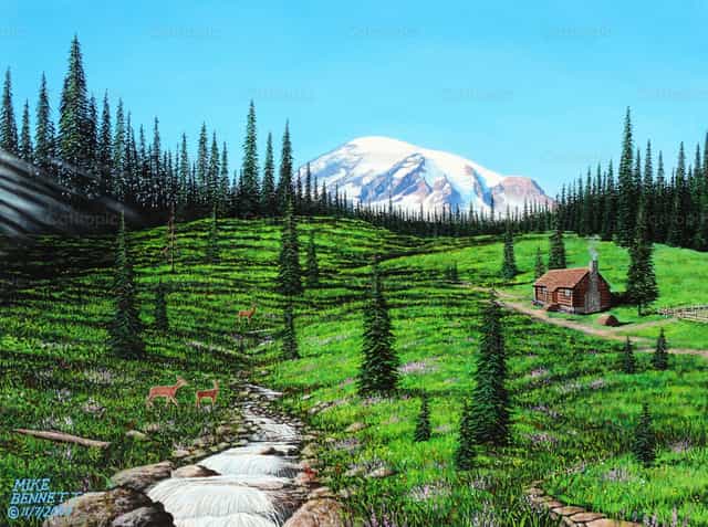 Alpine Meadows - Imagens católicas de stock - Foto de Mike Bennett