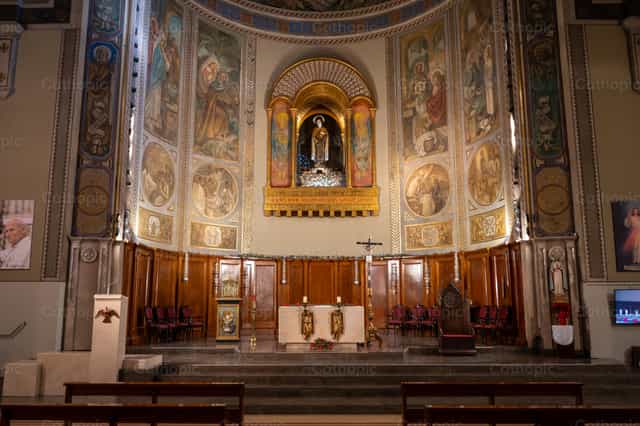 Parochie van St. Theresia - Katholieke stockfoto's