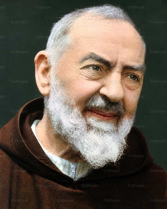 Retrato de Padre Pio - Banco de imágenes católicas