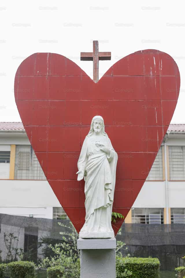 Cœur Sacré de Jésus - Images catholiques de stock