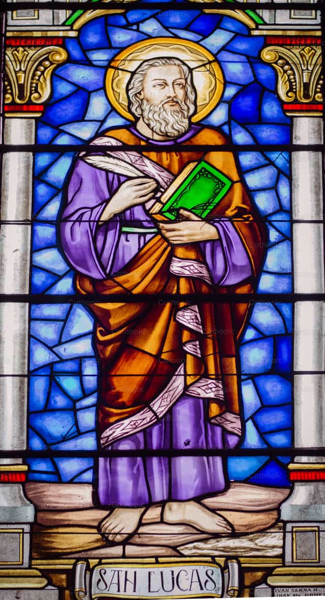 Saint Luc - Images catholiques de stock