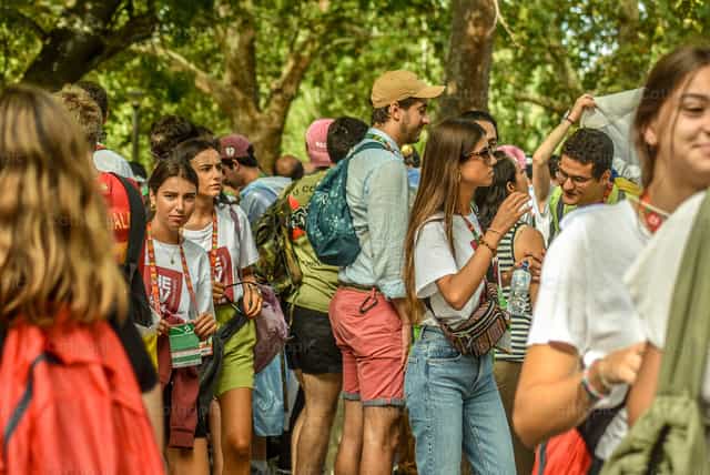 Highlights WYD Lissabon 2023 - Katholische Stockfotos