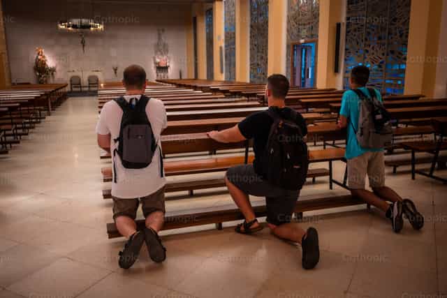 Visiting Jesus - Catholic stock images