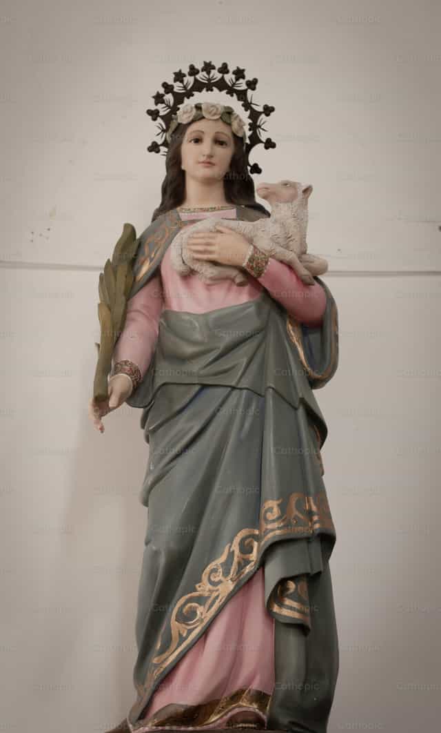 San Agnès - Mga Catholic stock image - Larawan ni Carolina BR