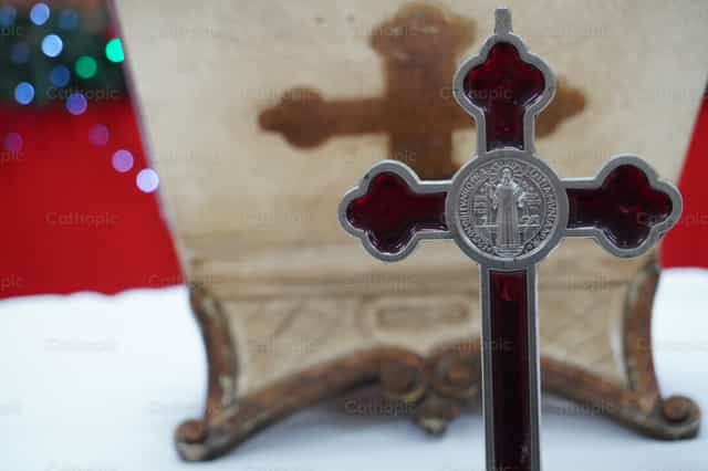 Cross of Saint Benedict - Catholic stock images - Photo by Juan Carlos Arrobo
