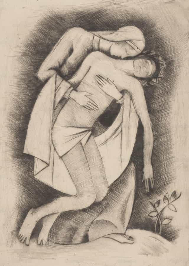 El Cristo yacente (Piedad) - Banco de imágenes católicas