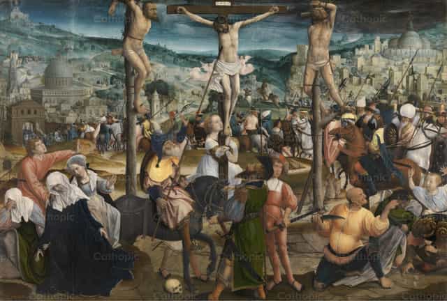 La crucifixión de Cristo - Banco de imágenes católicas