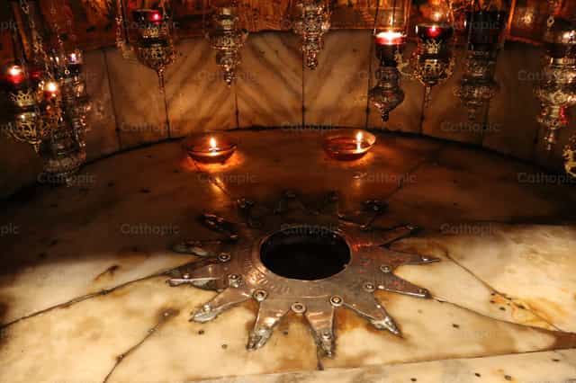 Lugar ng Kapanganakan ni Hesus - Mga Catholic stock image