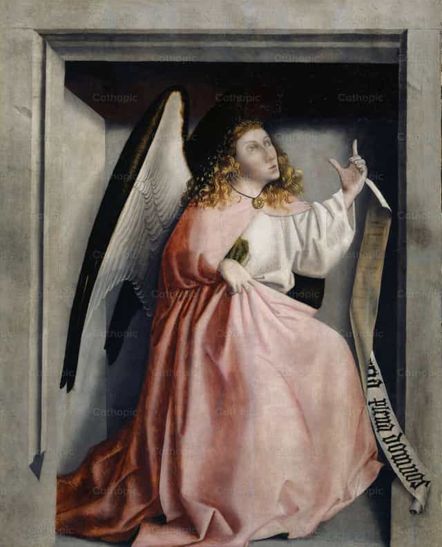 he Angel of the Annunciation - Catholic stock images - Photo by Restored Christian Art