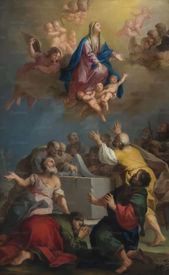 L’Assunzione della Vergine - Immagini stock cattoliche