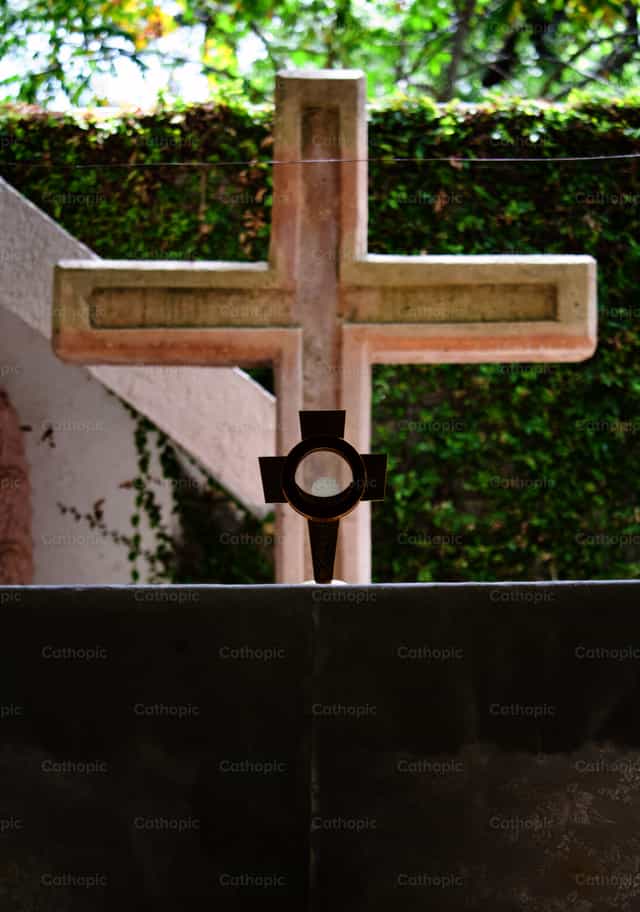 Ora santa - Immagini stock cattoliche