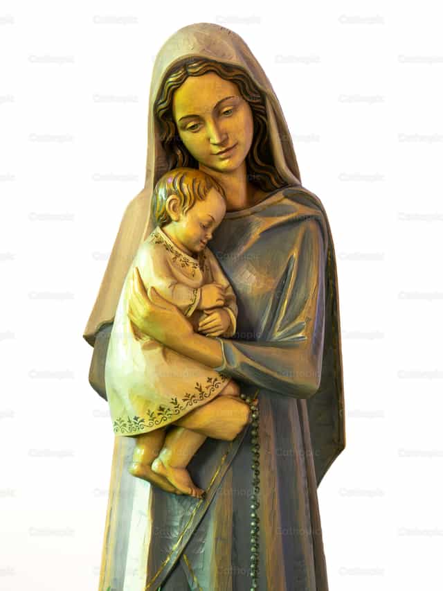 María con el Niño Jesús en brazos - Banco de imágenes católicas