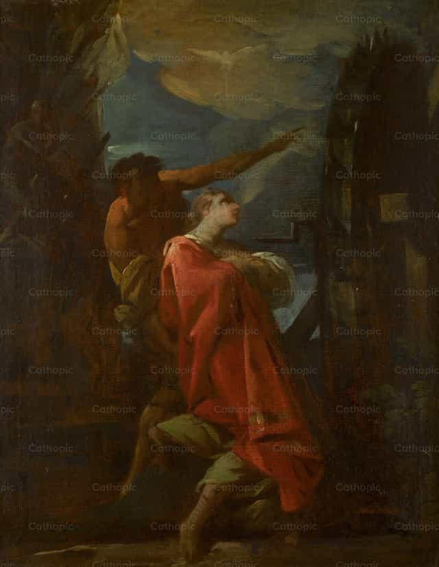 Le martyre de sainte Catherine - Images catholiques de stock
