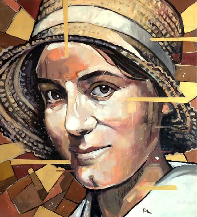 Edith Stein, sainte Thérèse-Bénédicte de la Croix - Images catholiques de stock