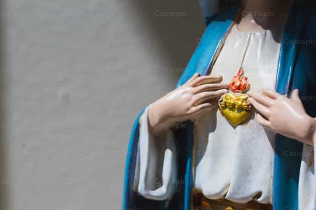 Coração Imaculado de Maria - Imagens católicas de stock