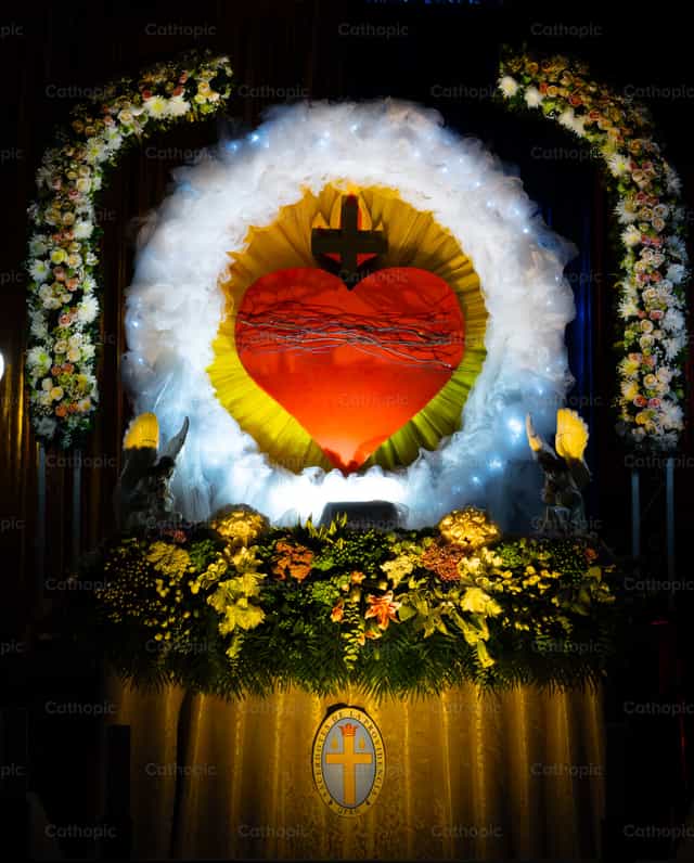 Altare del Cuore di Gesù - Immagini stock cattoliche - Foto di Javier Bastidas