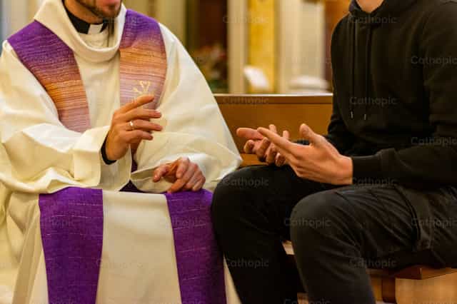Confession, Shot 5 - Catholic stock images