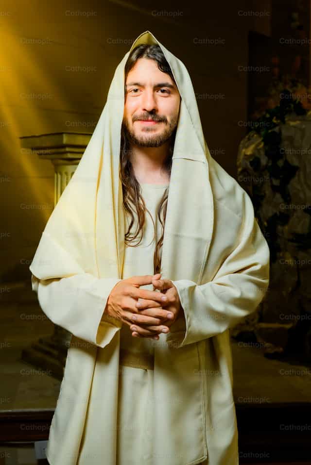 Representación de Jesús en el Vía Crucis - Banco de imágenes católicas - Fotografía por Gerardo Juarez