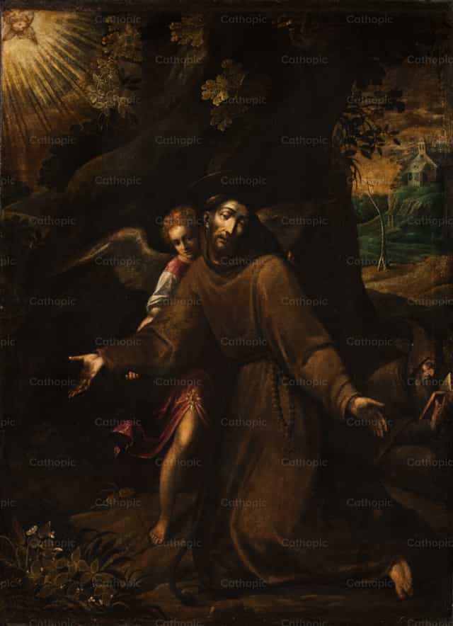 圣方济各的神魂超拔 - 天主教图库图片 - 摄影： Restored Christian Art