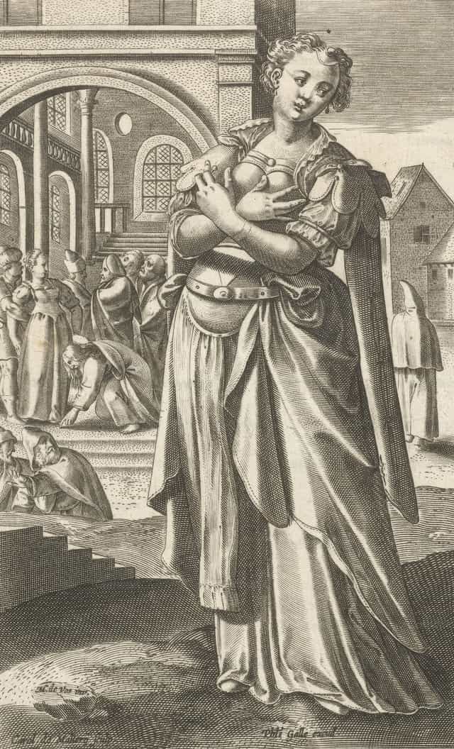 Babaeng nangalunya - Mga Catholic stock image