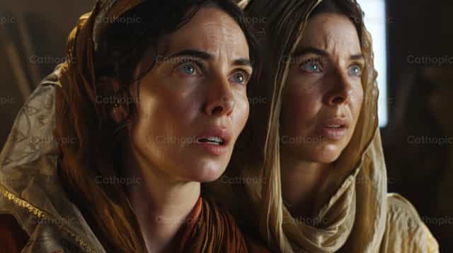Marta e Maria - Imagens católicas de stock - Foto de Carolina BR