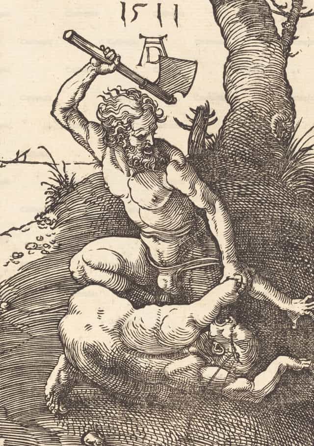 Pagpatay ni Cain kay Abel - Mga Catholic stock image - Larawan ni Restored Christian Art