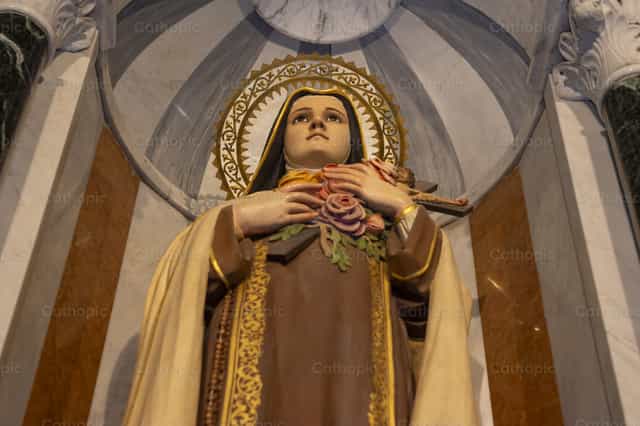 Santa Teresita ng Sanggol na Hesus at ng Banal na Mukha - Mga Catholic stock image