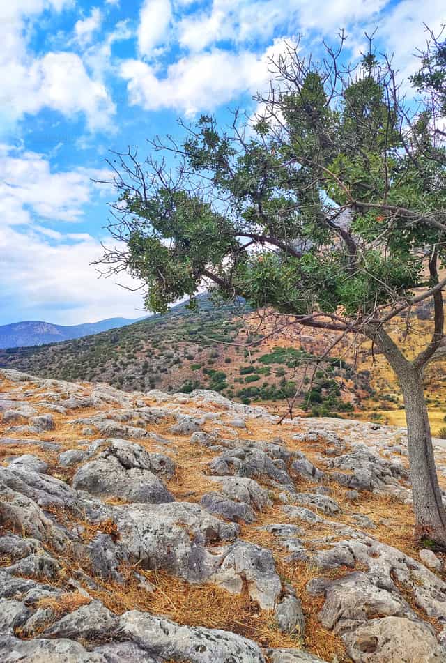 Disyerto sa Greece - Mga Catholic stock image