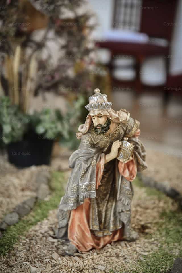 Gaspard le Roi Sage - Images catholiques de stock