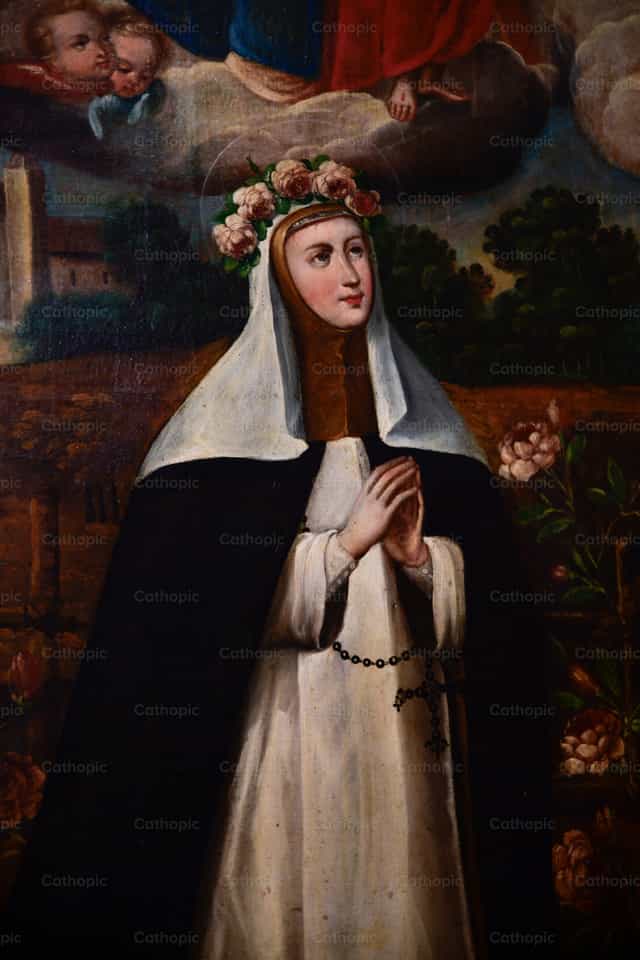 Santa Rosa ng Lima - Mga Catholic stock image