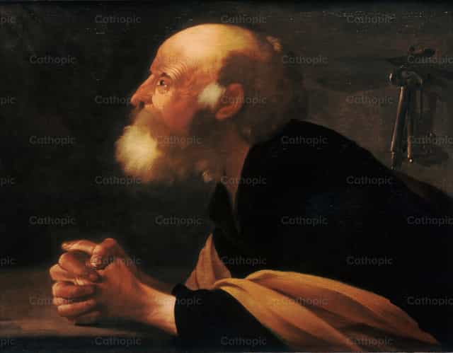 Pokutujący Piotr - Katolickie zdjęcia stockowe - Zdjęcie: Restored Christian Art