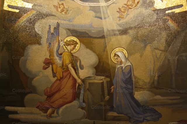 L’Annonciation - Images catholiques de stock