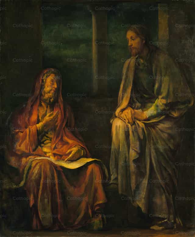 그리스도를 찾아온 니고데모 - 가톨릭 스톡 이미지 - 사진 제공 Restored Christian Art