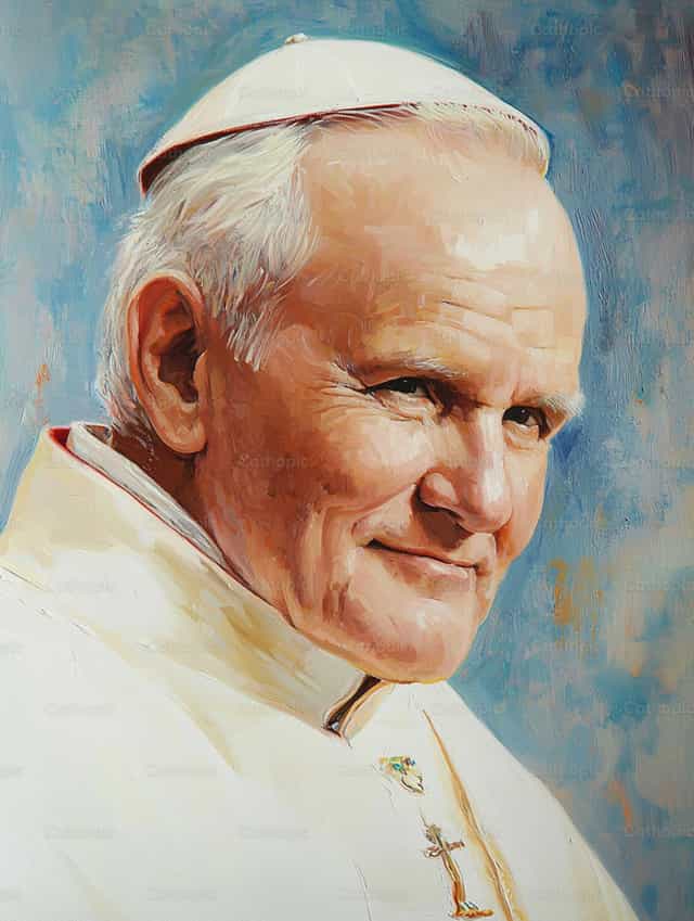 Saint Jean-Paul II - Images catholiques de stock