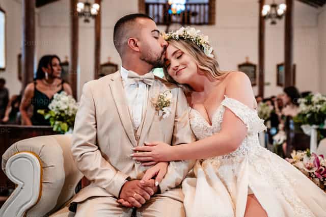 Recién casados (boda católica) - Banco de imágenes católicas