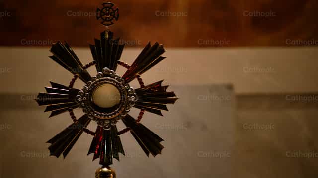 Ora santa - Immagini stock cattoliche