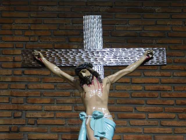 Si Hesus na Ipinako sa Krus - Mga Catholic stock image