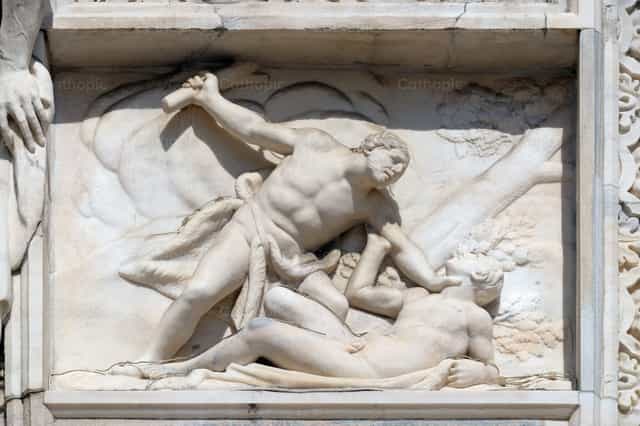 Caín matando a Abel - Banco de imágenes católicas