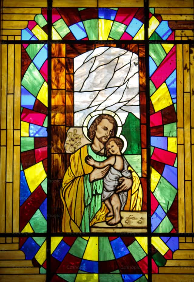 Vitral San José - Banco de imágenes católicas