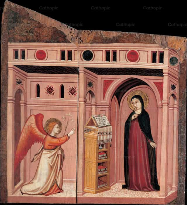 L’Annonciation à Marie - Images catholiques de stock