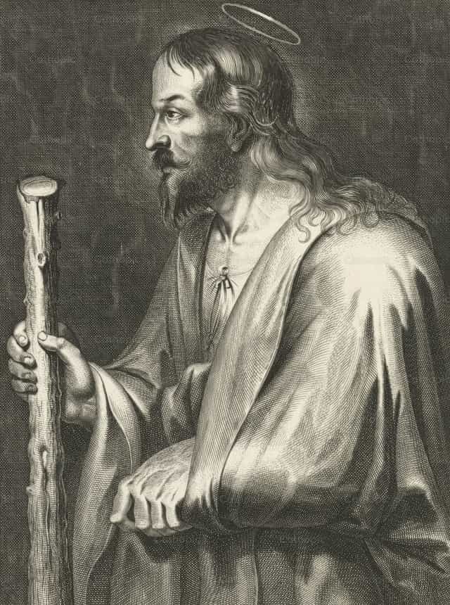 L’apôtre Jacques le Mineur - Images catholiques de stock