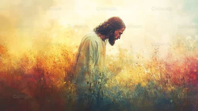 Oración de Jesús - Banco de imágenes católicas
