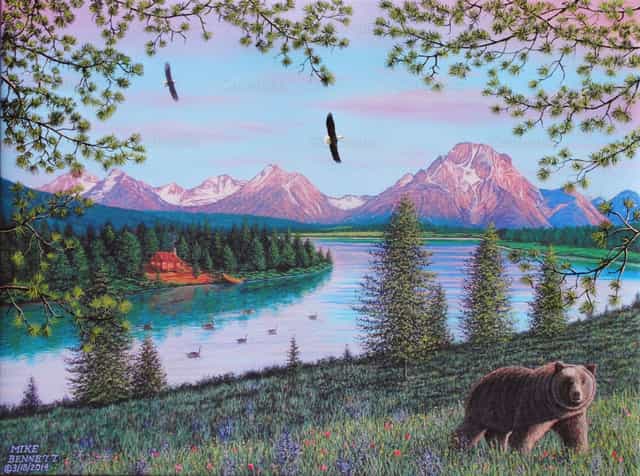 Majestade dos Tetons - Imagens católicas de stock - Foto de Mike Bennett
