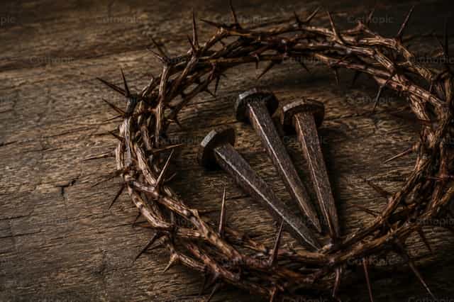 Simboli della Passione di Cristo - Immagini stock cattoliche - Foto di Irene Maciá Doménech