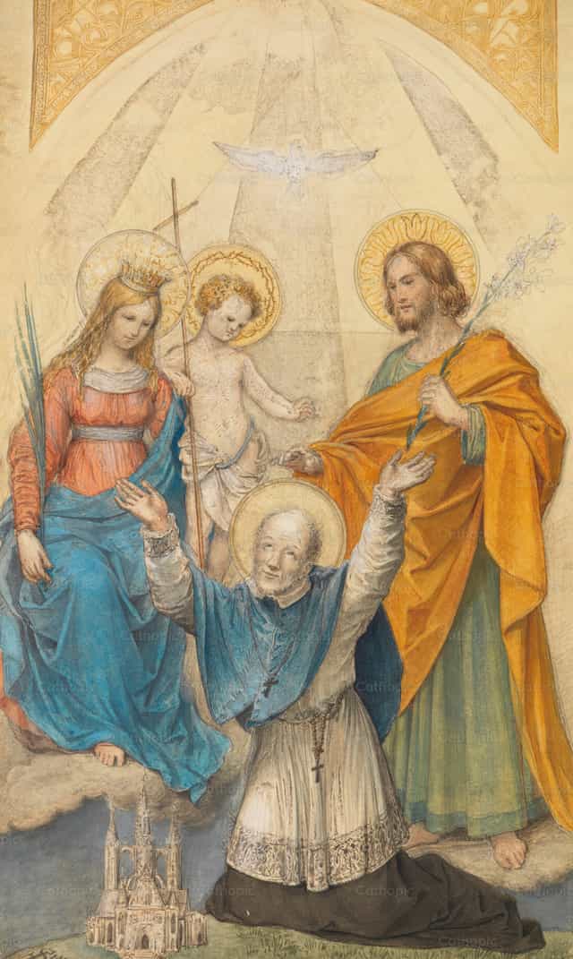 Clemens Maria Hofbauer et les saints - Images catholiques de stock - Photo de Restored Christian Art