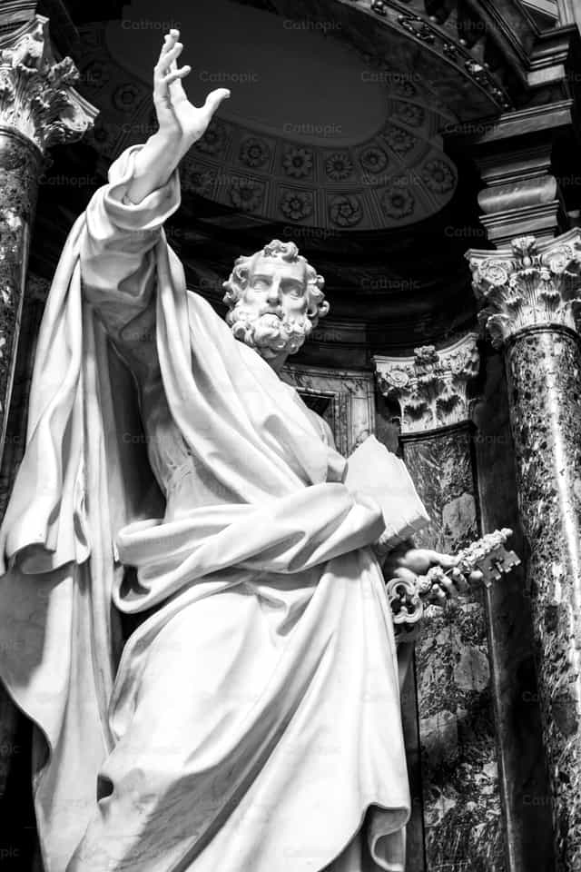 Hl. Petrus und die Schlüssel des Himmels – Vatikanstadt - Katholische Stockfotos - Foto von Paul Van Buekenhout